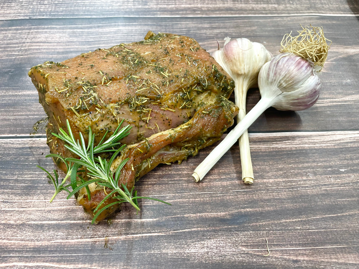 Marinated Pork Loin Roast - Roasted Garlic and Rosemary