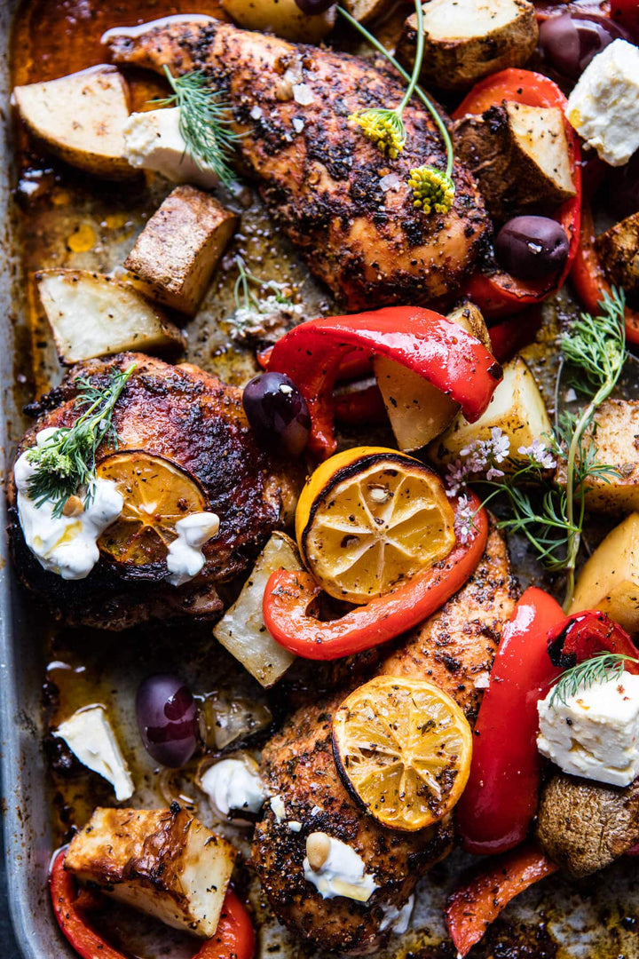 Greek Sheet Pan Chicken Souvlaki