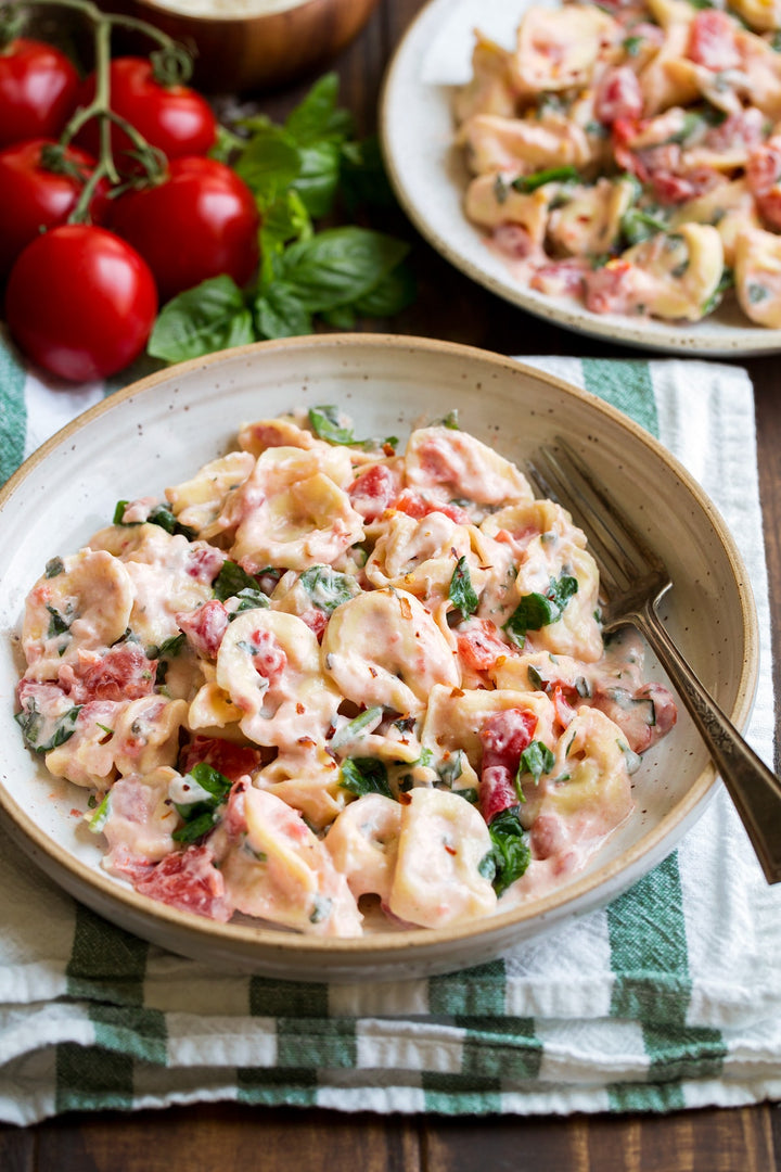 Creamy Chicken, Tomato & Spinach Tortellini