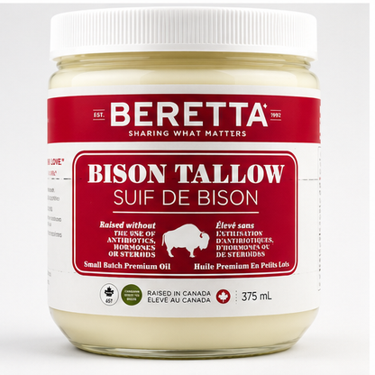 Premium Grass Fed Bison Tallow