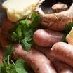 Berryman meat Fresh Sausage - Portabella & Monterey Jack - approx. 1 lb / package