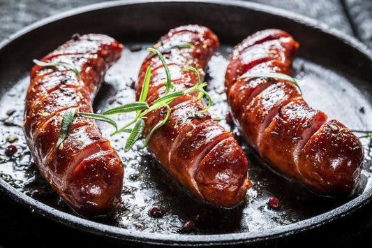 Berryman meat Smoked Sausage - Bacon & Smoked Cheddar Smokies - approx. 1.25 lbs / package
