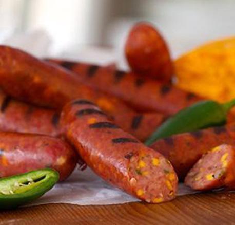 Berryman meat Smoked Sausage - Fresh Jalapeno & Smoked Cheddar Smokies - approx. 1.25 lbs / package